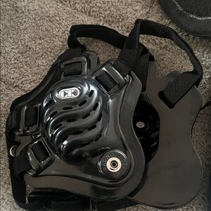 Black Protective Gear with Straps for wrestling